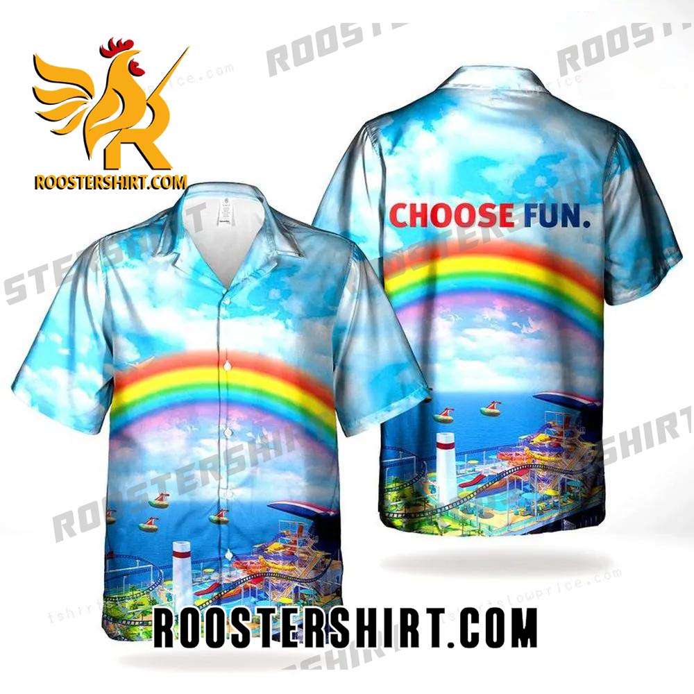 Quality Bolt Carnivals Mardi Gras Roller Coaster Hawaiian Shirt Man