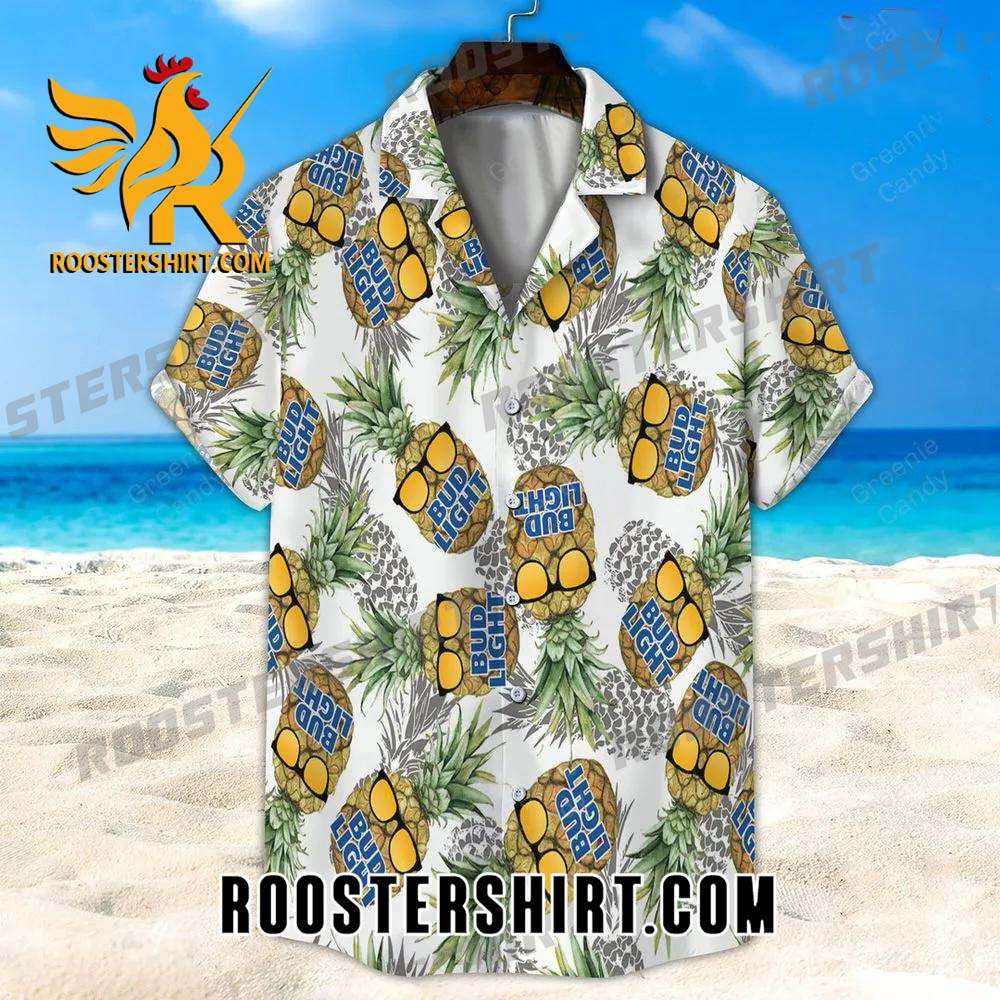 Quality Bud Light Funny Pineapple All Over Print 3D Unisex Hawaiian Shirt