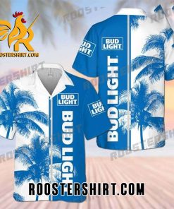 Quality Bud Light White Coconut Blue Hawaiian Shirt
