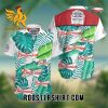 Quality Budweiser Tropical Leafs All Over Print 3D Hawaiian Shirt