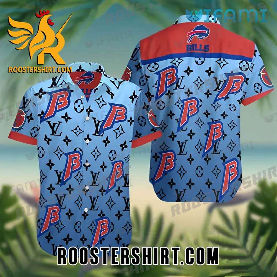 Quality Buffalo Bills Hawaiian Shirt Lv Pattern Blue For Bills Fans