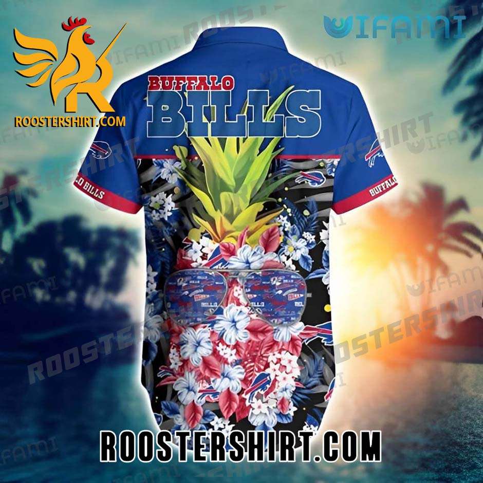Quality Buffalo Bills Hawaiian Shirt Pineapple With Glasses Funny For Bills Fans