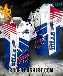 Quality Buffalo Bills Hawaiian Shirt Splatter Pattern Classic For Bills Fans