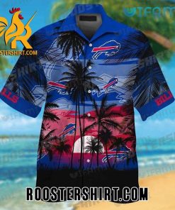 Quality Buffalo Bills Hawaiian Shirt Sunset Coconut Tree For Bills Fans