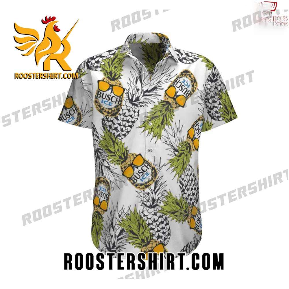 Quality Busch Ice Pineapple Hawaiian Shirt