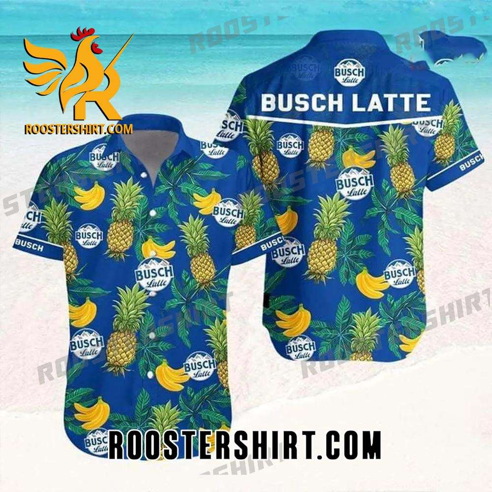 Quality Busch Latte Beer Banana Pineapple Hawaiian Shirt
