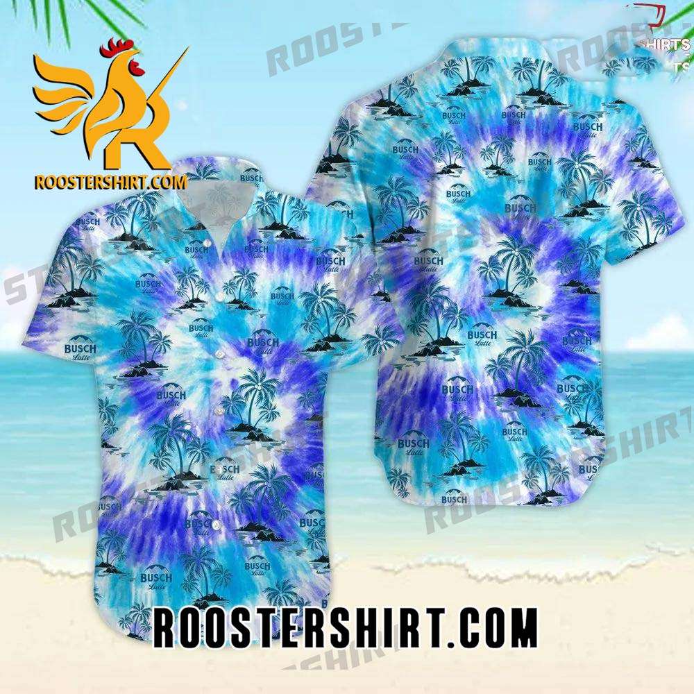 Quality Busch Light 3D Tie Dye Unisex Hawaiian Shirt Busch Light Shirt