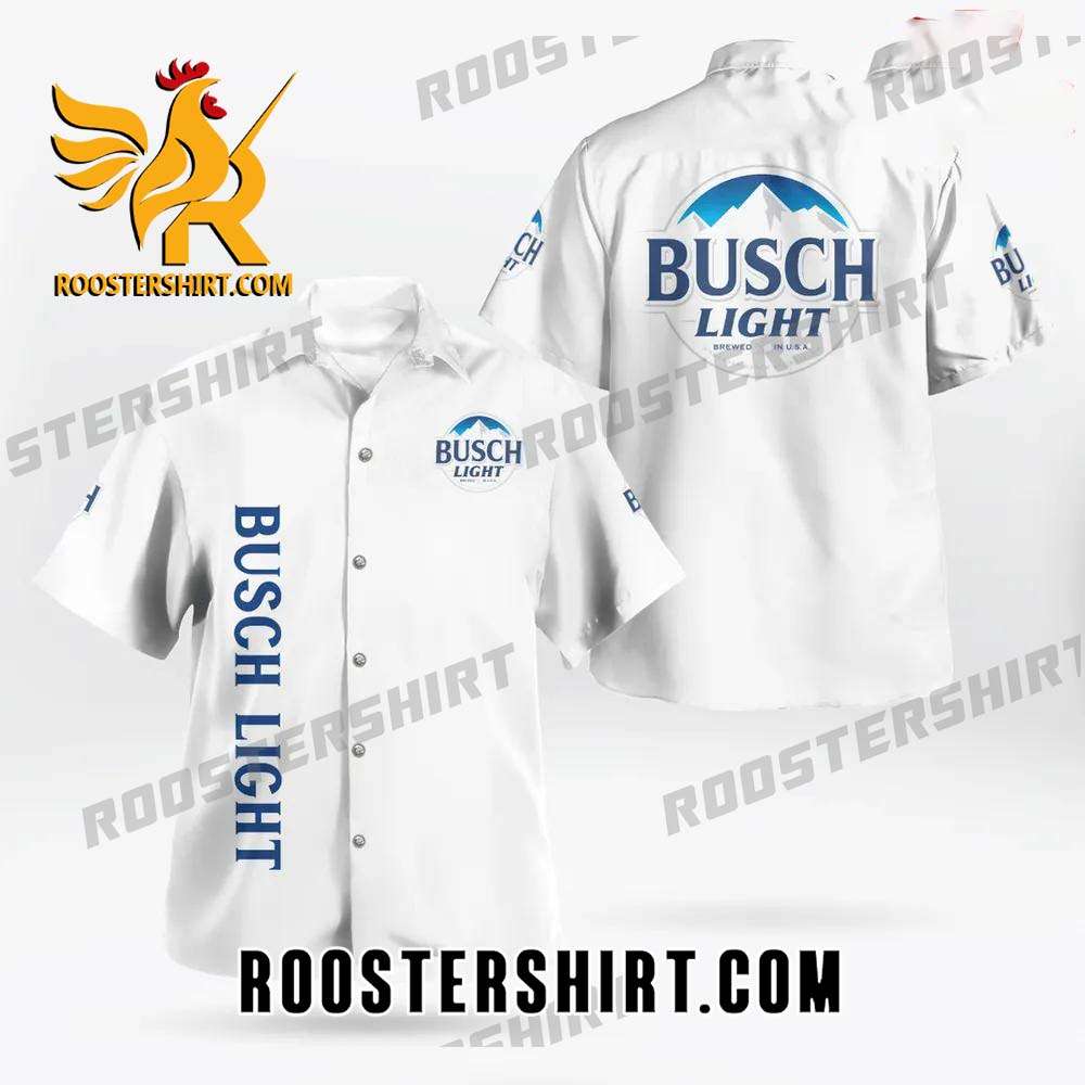 Quality Busch Light All Over Print 3D Hawaiian Shirt - White