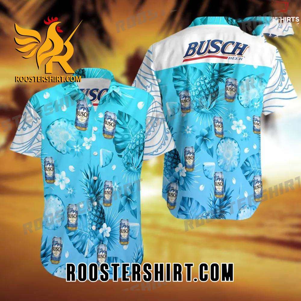 Quality Busch Light Beer Pineapple 3D Hawaiian Shirt