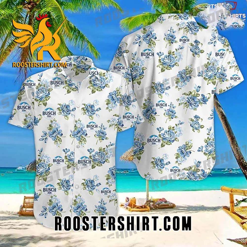 Quality Busch Light Floral Pattern 3D Hawaiian Shirt