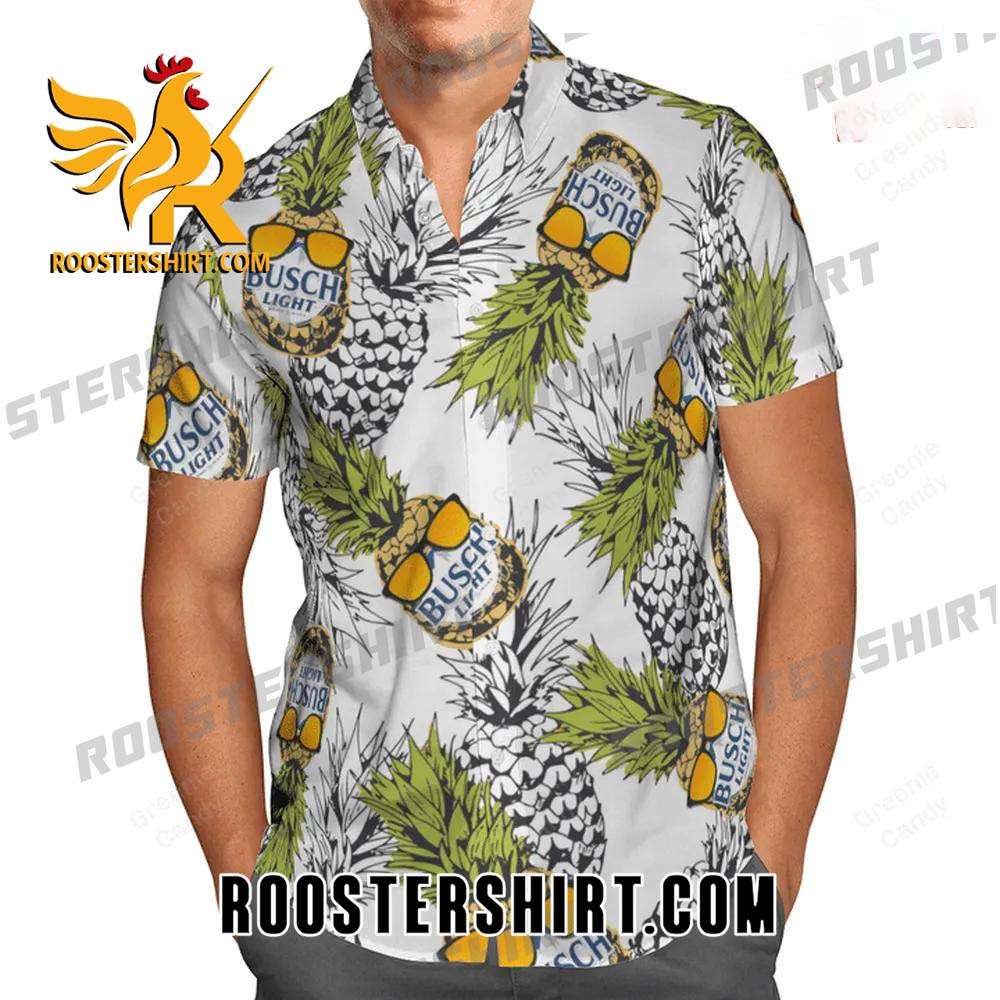 Quality Busch Light Funny Pineapple All Over Print 3D Hawaiian Shirt