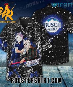 Quality Busch Light Hawaiian Shirt Michael Myers Jason Voorhees For Beer Fans