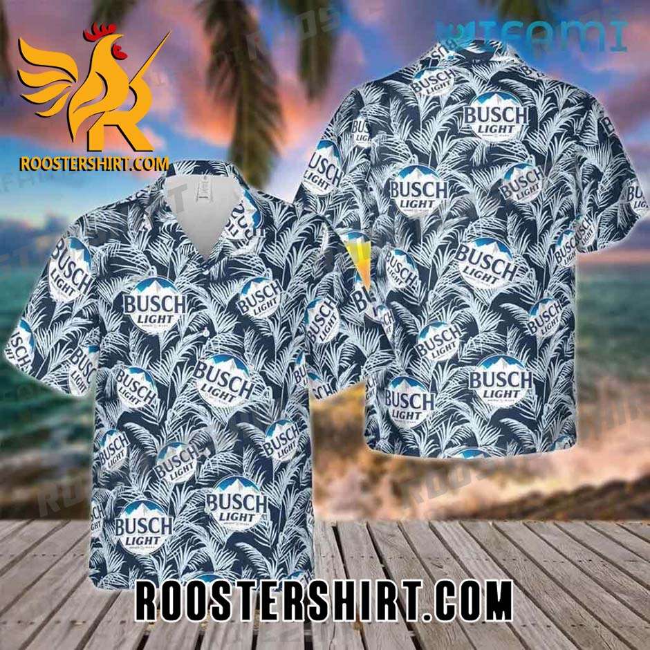 Quality Busch Light Hawaiian Shirt Tropical Leaves Gift For Beer Lovers