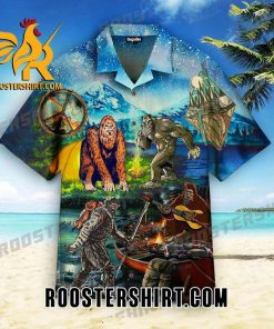 Quality Camping With Bigfoot Hawaiian Shirt Outfit For Men Women