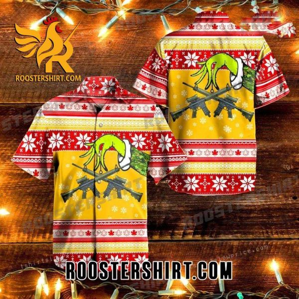 Quality Canadian Army C7a2 Automatic Rifle Ugly Christmas Hawaiian Shirt For Men And Women
