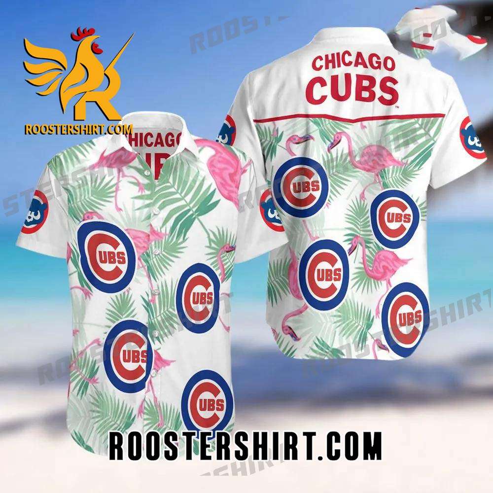 Quality Chicago Cubs Flamingo All Over Print Summer Short Sleeve Hawaiian Beach Shirt