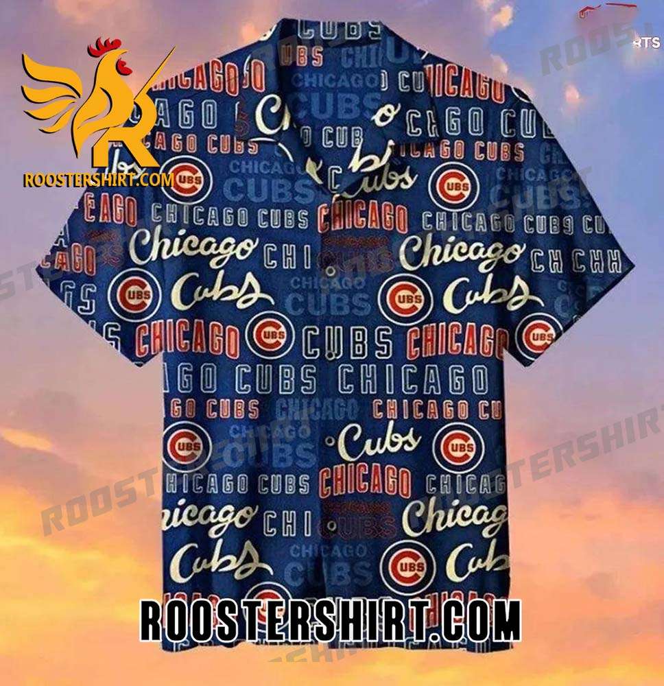 Quality Chicago Cubs Graphic Print Hawaiian Shirt