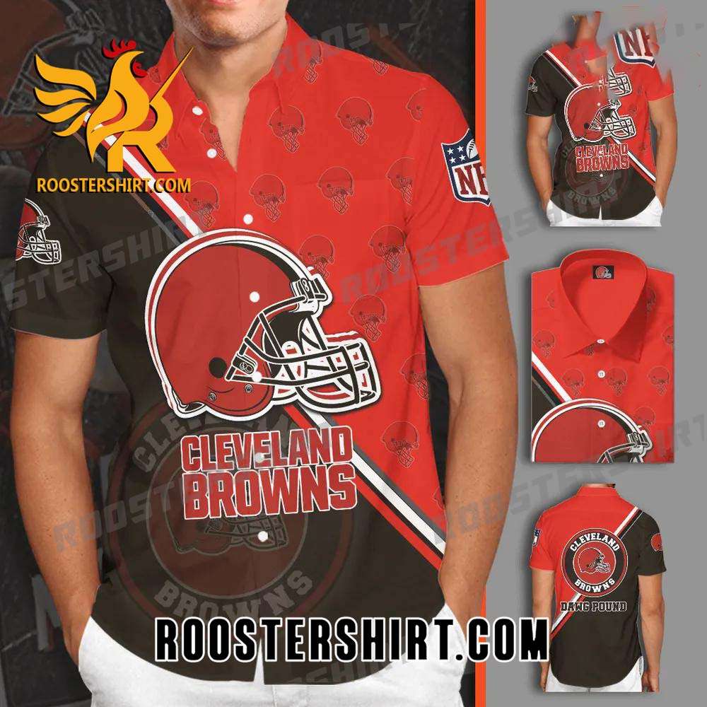 Quality Cleveland Browns Football Team All Over Print 3D Hawaiian Shirt
