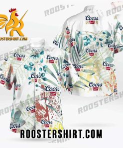Quality Coors Banquet Beer Colorful Leaves Pattern All Over Print 3D Hawaiian Shirt