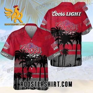 Quality Coors Light All Over Print 3D Hawaiian Shirt – Red