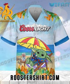 Quality Coors Light Hawaiian Shirt And Shorts Baby Yoda Beer Lovers Gift