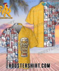 Quality Coors Light Hawaiian Shirt And Shorts Drink More Coors Beer Lovers Gift