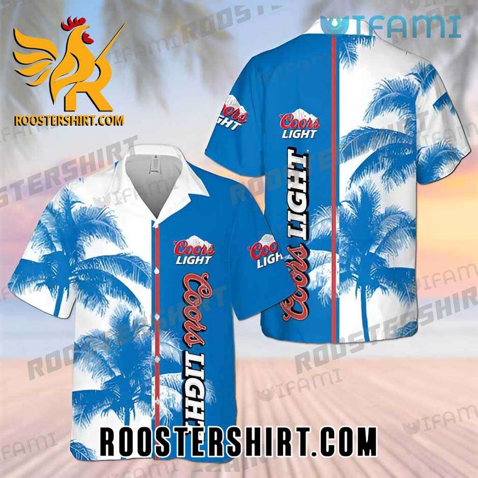 Quality Coors Light Hawaiian Shirt And Shorts Palm Tree Gift For Beer Lovers
