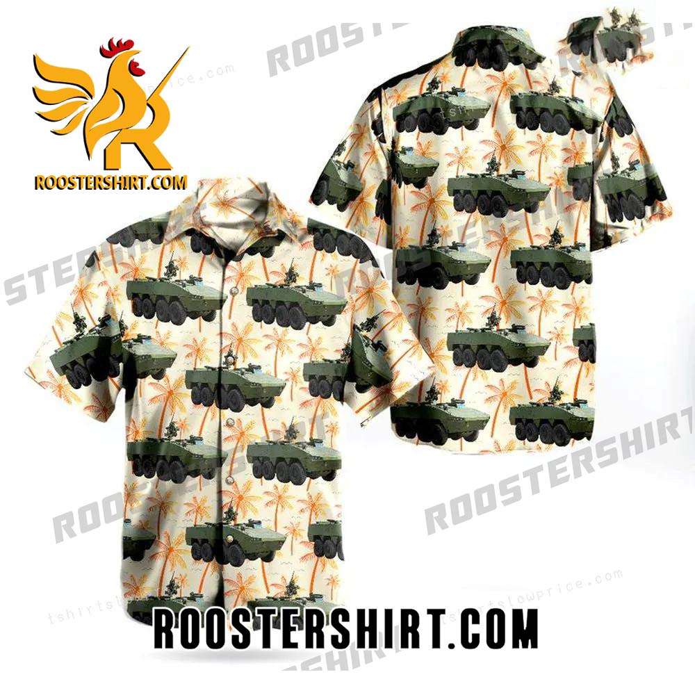 Quality Croatian Army Patria Amv Button Up Hawaiian Shirt