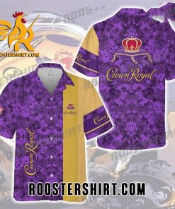 Quality Crown Royal All Over Print 3D Aloha Summer Beach Hawaiian Shirt – Purple Yellow