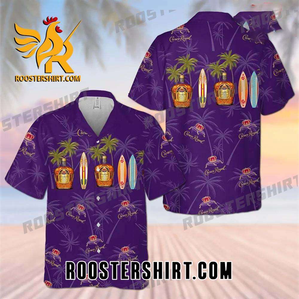 Quality Crown Royal All Over Print 3D Hawaiian Shirt - Purple