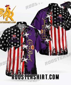 Quality Crown Royal Canadian Whisky All Over Print 3D Hawaiian Shirt – American Flag Color