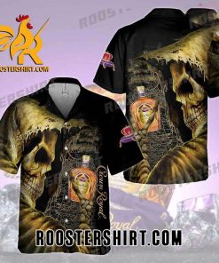 Quality Crown Royal Death All Over Print 3D Aloha Summer Beach Hawaiian Shirt – Black