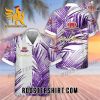Quality Crown Royal Purple Palm Leaves All Over Print 3D Aloha Summer Beach Hawaiian Shirt – White