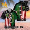 Quality Crown Royal Regal Apple Usa Flag All Over Print 3D Aloha Summer Beach Hawaiian Shirt – Black Green