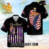 Quality Crown Royal Usa Flag All Over Print 3D Aloha Summer Beach Hawaiian Shirt – Black