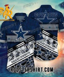 Quality Dallas Cowboys Nfl Hawaiian Shirt Graphic Tropical Pattern
