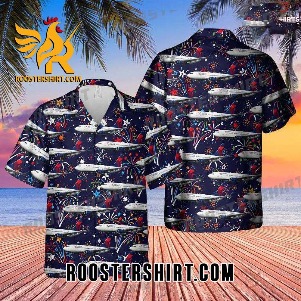 Quality Delta Air Lines Boeing 737-732 Hawaiian Shirt Outfit