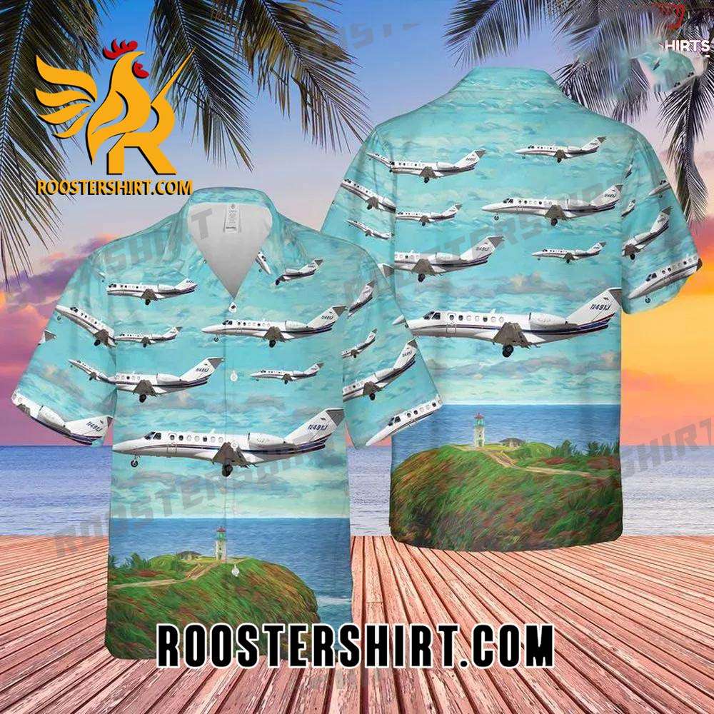 Quality Delta Private Jets Cessna Citation Jet Hawaiian Shirt