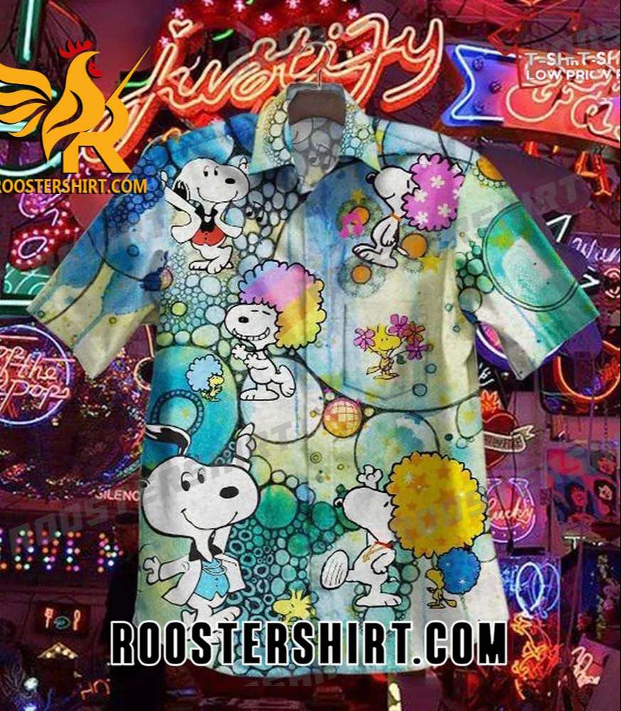 Quality Disco Music 80s Snoopy Hawaiian Shirt