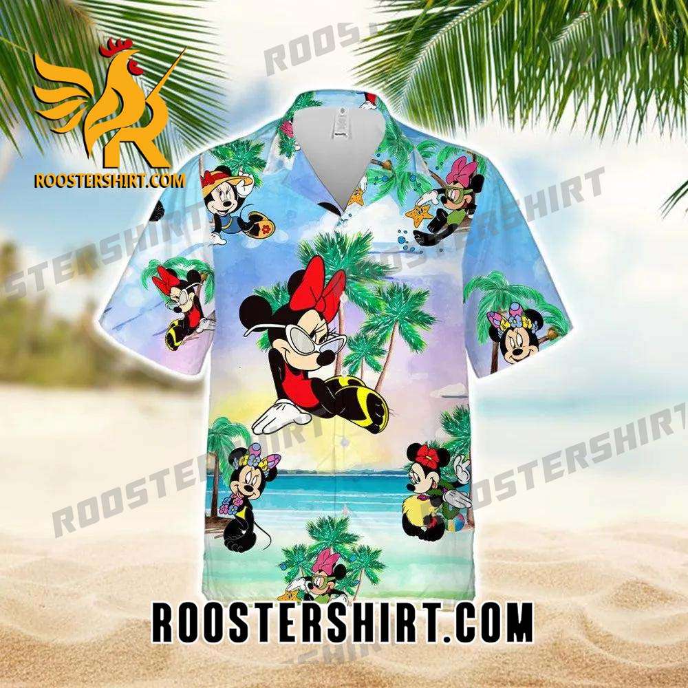 Quality Disney Mickey And Minnie Hawaiian Shirt, Disney Magical Hawaii Tee