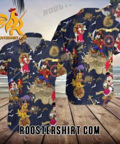 Quality Disney Pirates Of Caribbean Hawaiian Shirt, Mickey And Friends A Pirates Life Summer Hawaiian