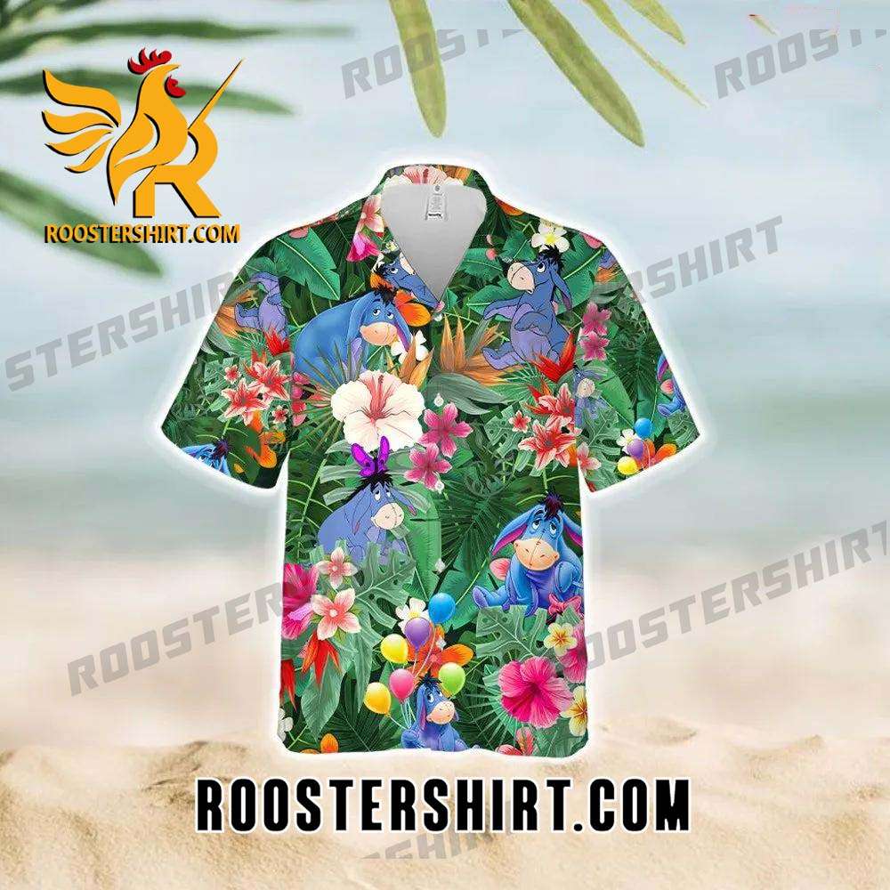 Quality Eeyore Hawaii Shirt, Eeyore Donkey Hawaiian Shirt