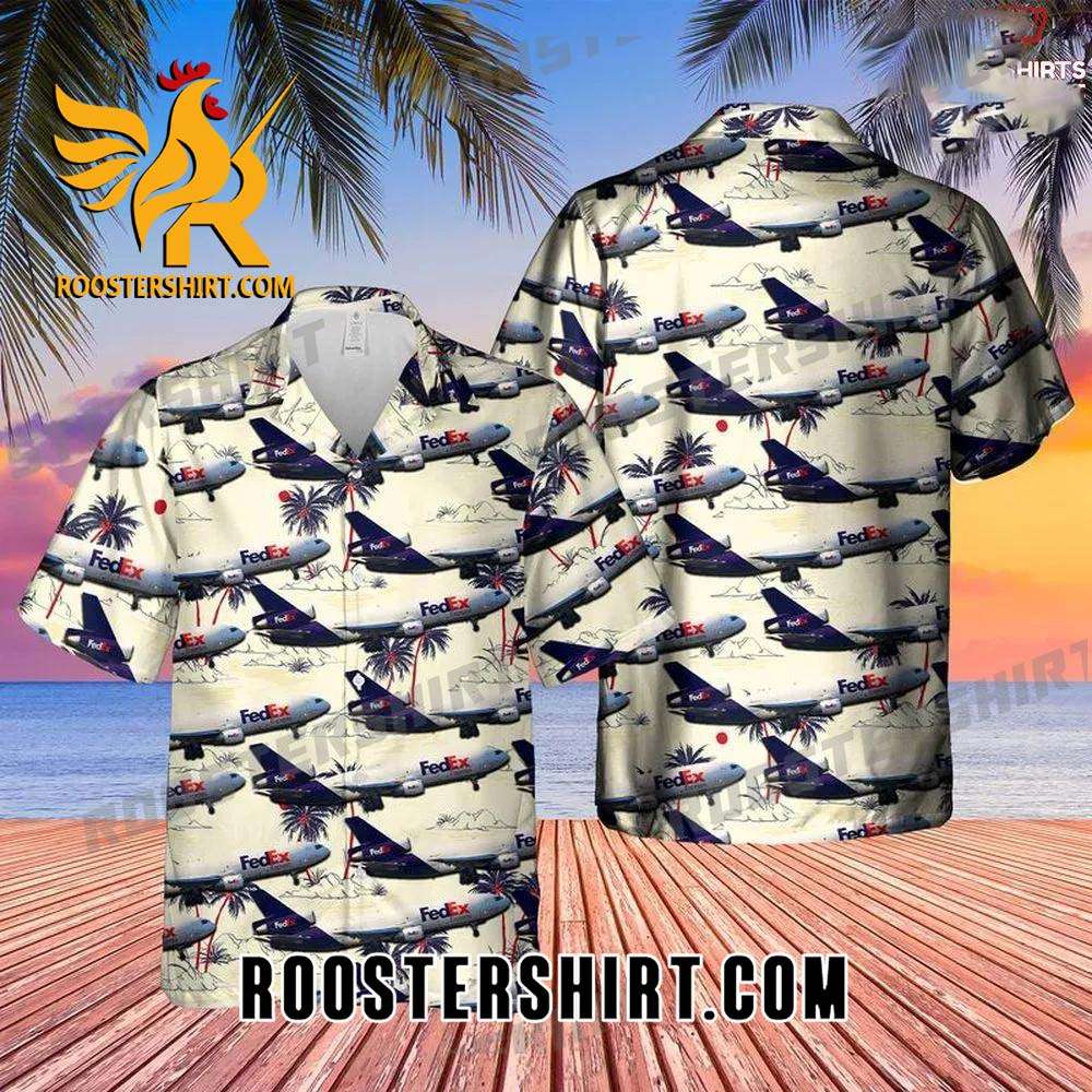 Quality Fedex Express Mcdonnell Douglas boeing Md-10-30f Cheap Hawaiian Shirt
