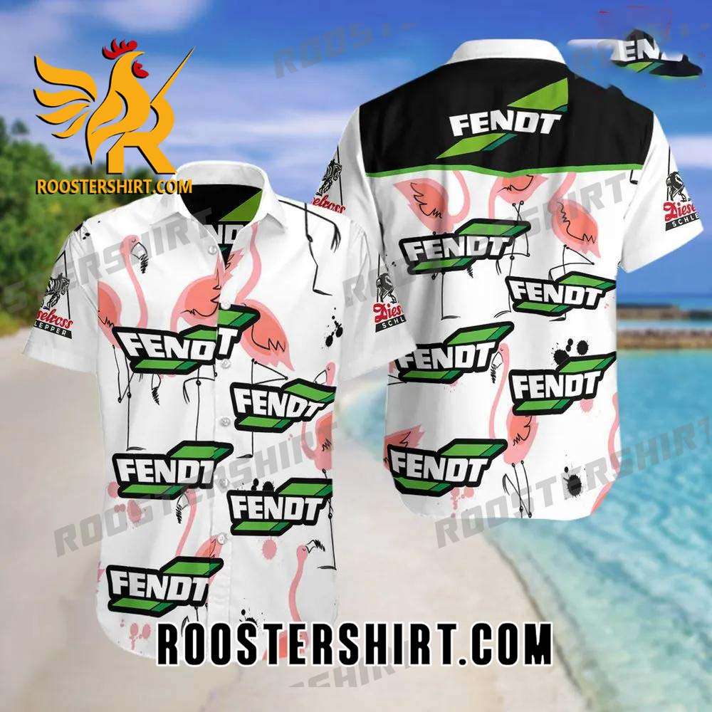 Quality Fendt Flamingo All Over Print Summer Short Sleeve Hawaiian Beach Shirt