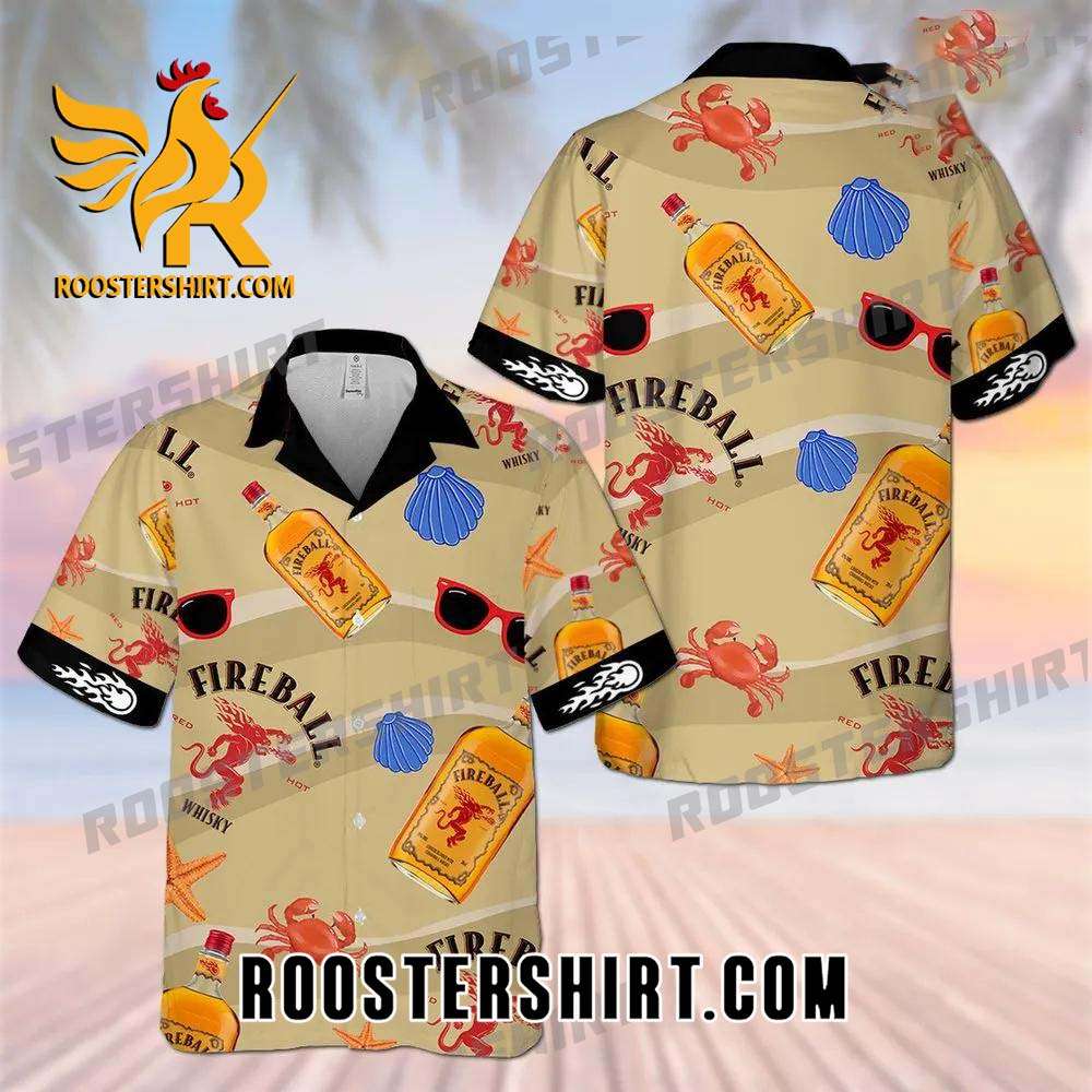 Quality Fireball All Over Print 3D Hawaiian Shirt