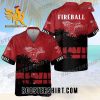 Quality Fireball All Over Print 3D Hawaiian Shirt – Red