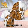 Quality Fireball Cinnamon Whisky Skull Pattern All Over Print 3D Camo Aloha Summer Beach Hawaiian Shirt – White Orange