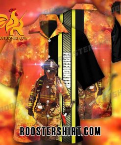Quality Firefighter Art style Hawaiian Shirt