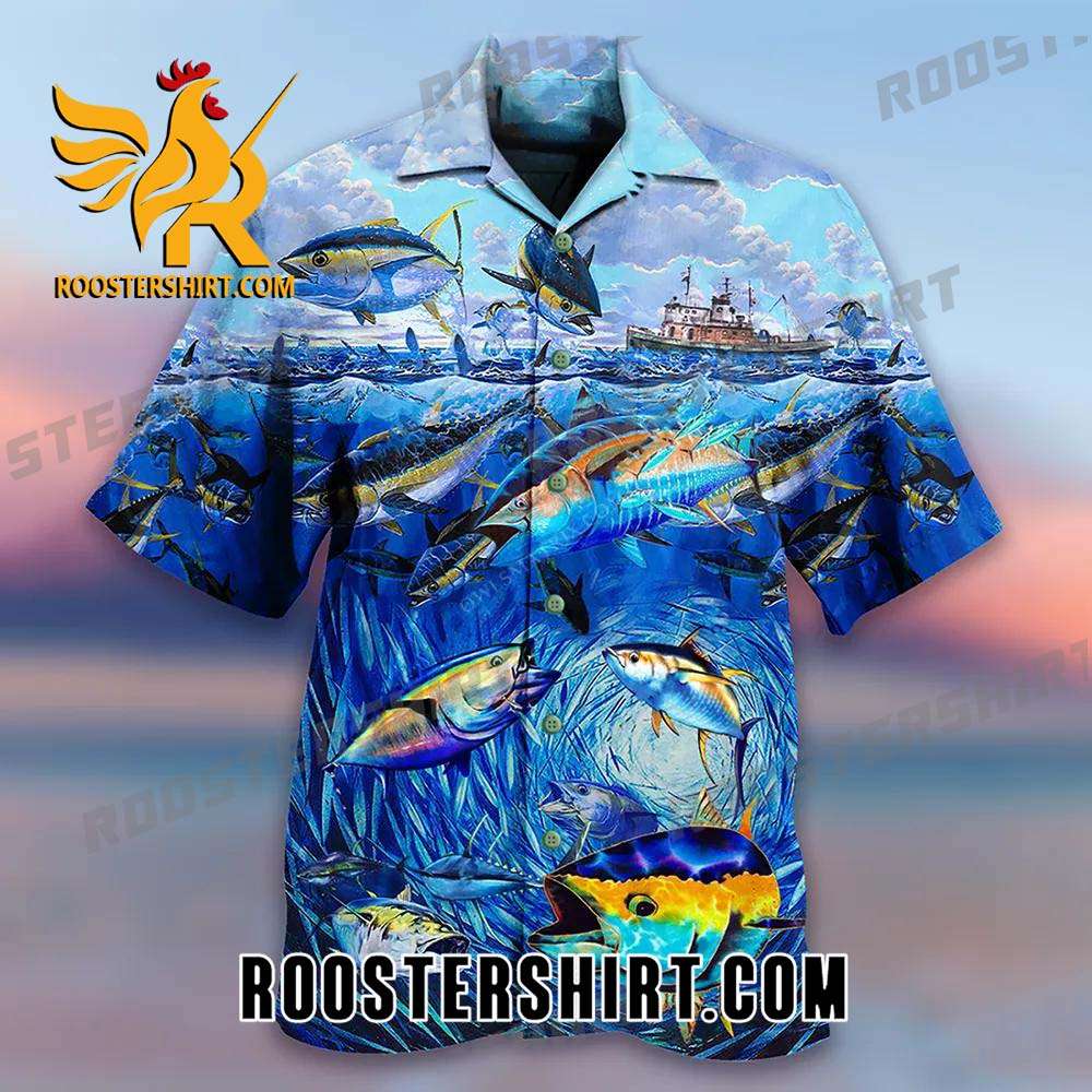 Quality Fishing Love Fish Love Ocean Hawaiian Shirt Unique Fishing Gifts
