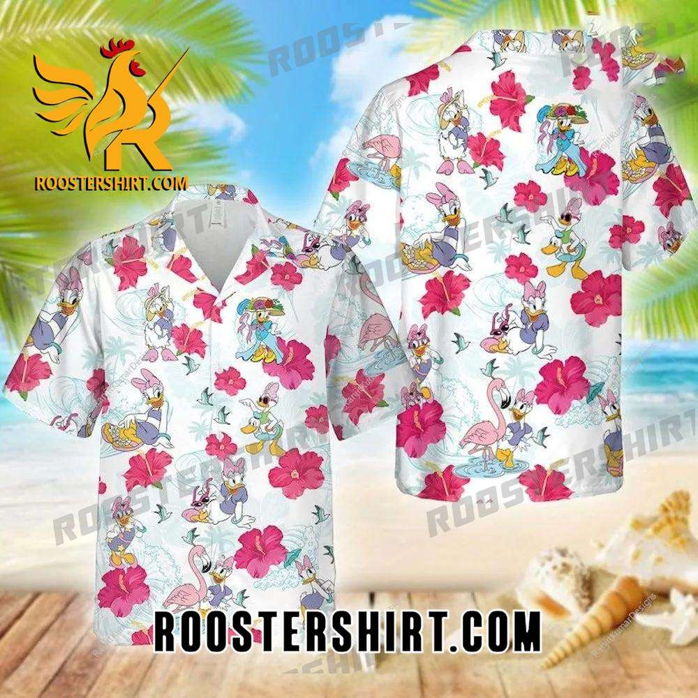 Quality Flamingo Daisy Hawaiian Shirt Outfit